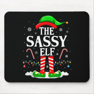 De Sky Elf Xmas Grappig Matching Familie Groep Chr Muismat