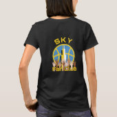 de SKY heeft GEEN GRENSWAARDEN T-Shirt (Achterkant)