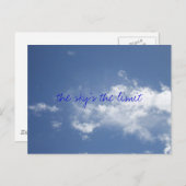 DE SKY IS HET BEPERKTE BRIEFKAART (Voorkant / Achterkant)
