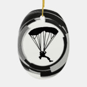 DE SKYDIVING REALM KERAMISCH ORNAMENT (Voorkant)