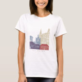 De skyline poster t-shirt (Voorkant)