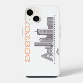 De skyline van Boston, Boston Ma Us iPhone Hoesje (Achterkant)