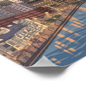 De skyline van Boston, Boston Ma Us Poster (Hoek)