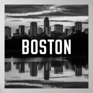 De skyline van Boston, Boston Ma Us Poster