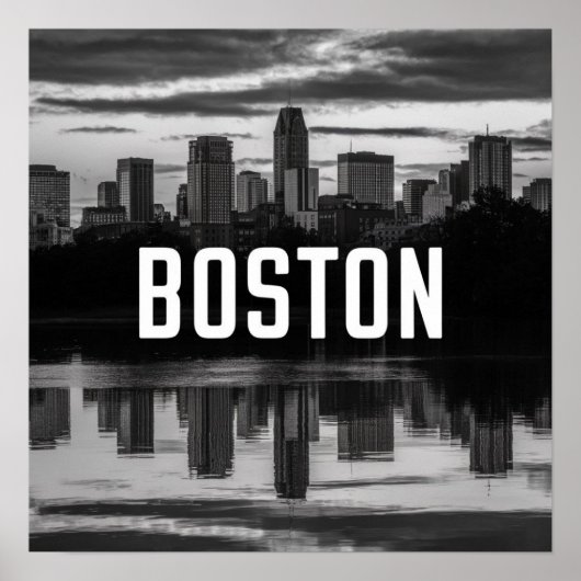 De skyline van Boston, Boston Ma Us Poster (Voorkant)