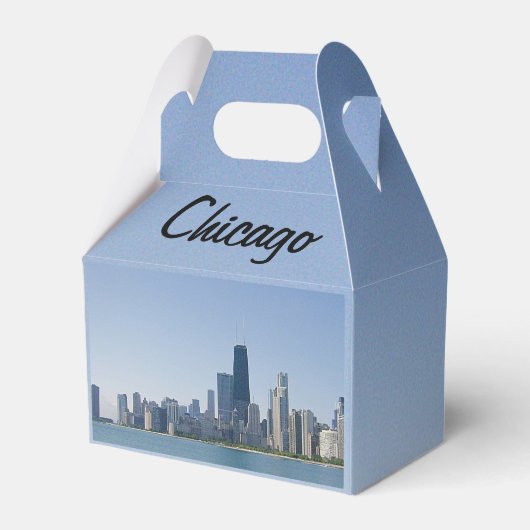 De skyline van Chicago Bedankdoosjes (Achterkant)