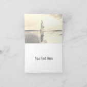 De skyline van Chicago Elegant Modern Mint Roze Bedankkaart (Binnen)