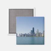 De skyline van Chicago Magneet (Voorkant / Achterkant)
