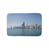 De skyline van Chicago met het weerspiegelde Patro Badmat (Voorkant)