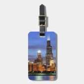 De skyline van Chicago van het Adler Planetarium Bagagelabel (Voorkant verticaal)