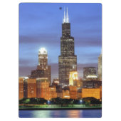 De skyline van Chicago van het Adler Planetarium Klembord (Achterkant)