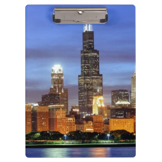 De skyline van Chicago van het Adler Planetarium Klembord (Voorkant)