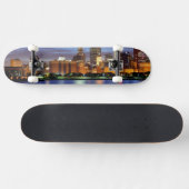De skyline van Chicago van het Adler Planetarium Persoonlijk Skateboard (Horizontaal)