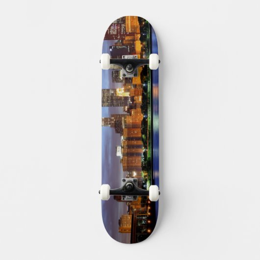 De skyline van Chicago van het Adler Planetarium Persoonlijk Skateboard (Voorkant)