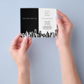 De skyline van de begroting bewegende aankondiging flyer (Hand)