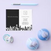 De skyline van de begroting bewegende aankondiging flyer (Enkel)