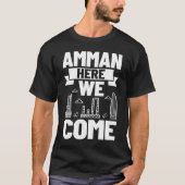 De skyline van de stad Amman Jordan T-shirt (Voorkant)