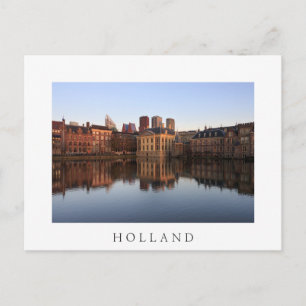 De skyline van Den Haag in Nederland Briefkaart