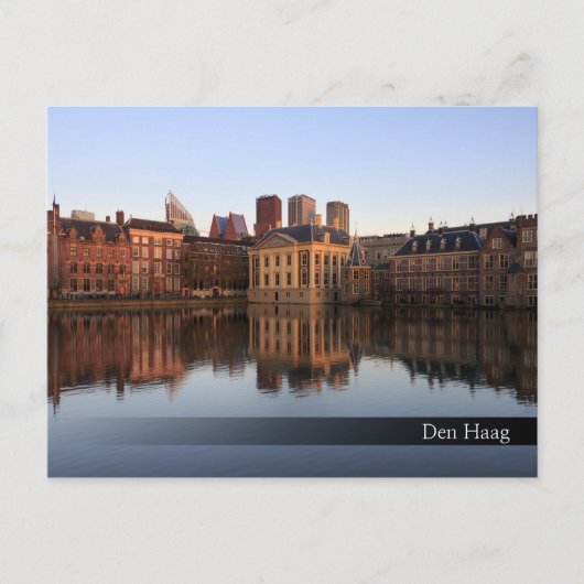 De skyline van Den Haag in Nederland Briefkaart (Voorkant)