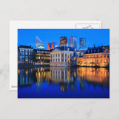 De skyline van Den Haag op het briefkaart van een  (Voorkant / Achterkant)