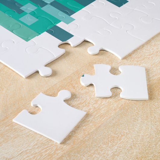 De skyline van Detroit City is een reisposter. Legpuzzel (Zijkant)