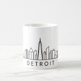 De skyline van Detroit – CityScape Design Koffiemok