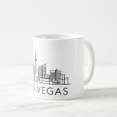 De skyline van Las Vegas – CityScape Design Koffiemok (Voorkant rechts)
