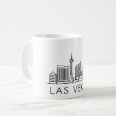 De skyline van Las Vegas – CityScape Design Koffiemok (Voorkant links)