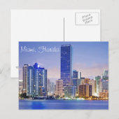 De skyline van Miami's Brickell Avenue Briefkaart (Voorkant / Achterkant)