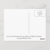 De skyline van Miami's Brickell Avenue Briefkaart (Achterkant)