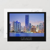 De skyline van Miami's Brickell Avenue Briefkaart (Voorkant / Achterkant)