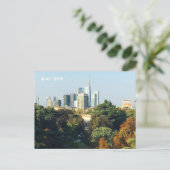 De skyline van Milaan van de terras Triennale - It Briefkaart (Staand voorkant)