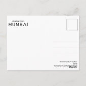 De Skyline van Mumbai in Dusk Briefkaart (Achterkant)
