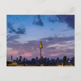 De Skyline van Mumbai in Dusk Briefkaart