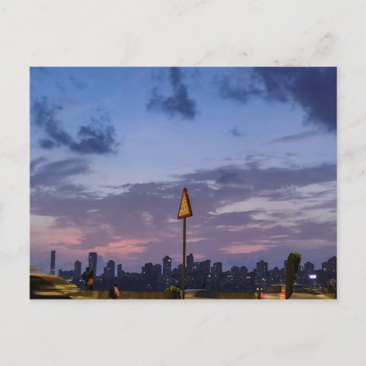 De Skyline van Mumbai in Dusk Briefkaart (Voorkant)