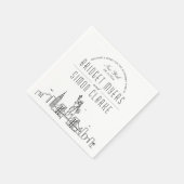 De skyline van New York City Deco | Bruiloftsevene Servet (Hoek)