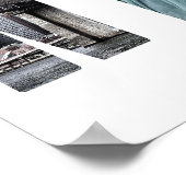 De skyline van New York City met Vrijheidsbeeld Poster (Hoek)