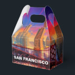 De skyline van San Francisco Abstracte kunst Bedankdoosjes<br><div class="desc">Voeg een modern tintje toe aan uw evenement met deze gunstbox met abstracte skyline-kunst in San Francisco. Ideaal voor bruiloften,  feesten of relatiegeschenken.</div>