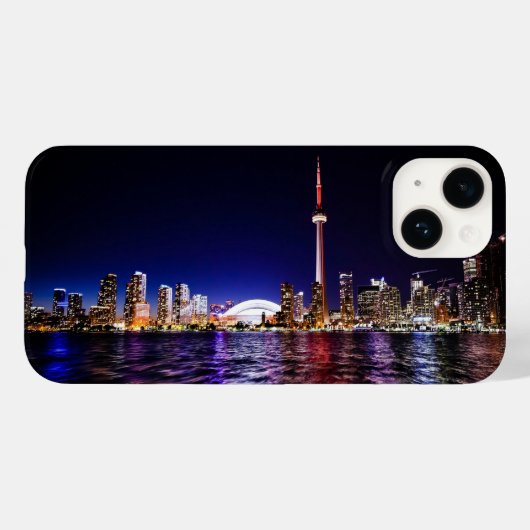 De skyline van Toronto na zonsondergang Case-Mate iPhone Case (Achterkant (horizontaal))