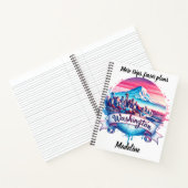 De skyline van Washington bij zonsondergang Notitieboek (Binnen)