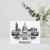 De skyline van Washington D.C. Briefkaart (Staand voorkant)