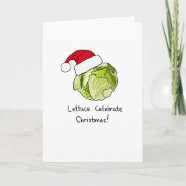 De sla viert Kerstmis! De Kaart van de vakantie