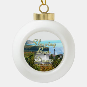De Slaap ABH draagt Duinen Keramische Bal Ornament