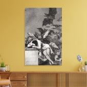 De slaap der rede produceert monsters canvas afdruk (Insitu (Woonkamer))