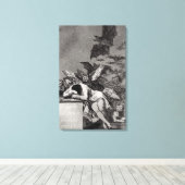 De slaap der rede produceert monsters canvas afdruk (Insitu (Houten vloer))