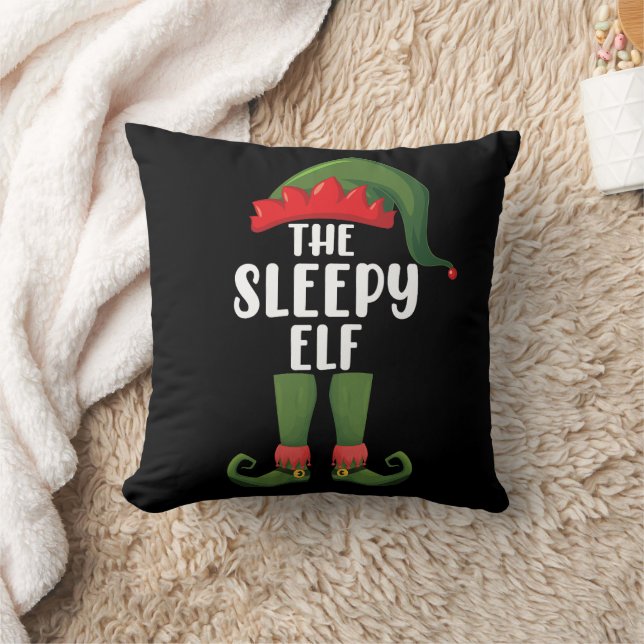 De Slaap Elf Familie Matching Groep Kerstmis  Kussen (Deken)