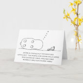 De slaap Gelukkige Leuke Kaart van de Verjaardag (Gele Bloem)