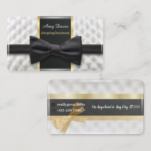 De Slaap Industrie zwarte vlinder Visitekaartje (Voorkant / Achterkant)