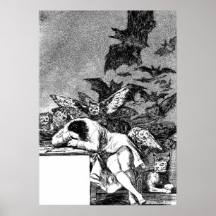 De Slaap Van de Rede Baart Monsters, Goya Poster