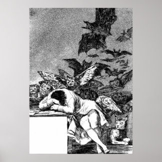 De Slaap Van de Rede Baart Monsters, Goya Poster